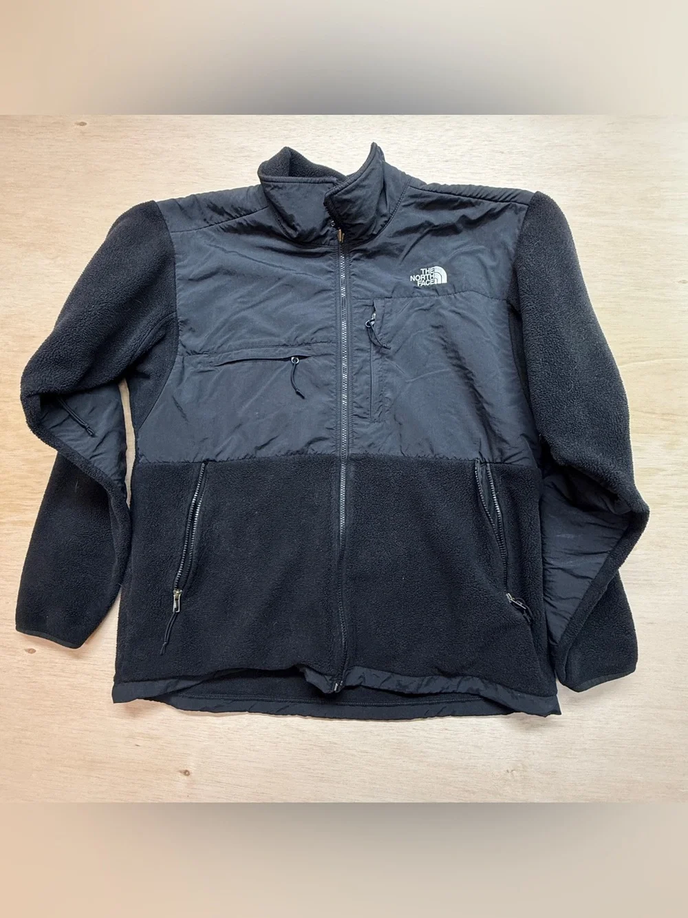 The North Face Denali Fleece Jacket Men's XL Black Full Zip Polartec Coat VTG